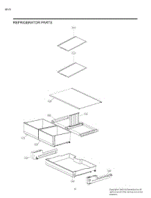 Refrigerator Parts parts for Lg Refrigerator LRFES2503S from AppliancePartsPros.com