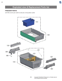 Exploded View & Replacement Parts List parts for Lg Refrigerator LRFLS3206S from AppliancePartsPros.com