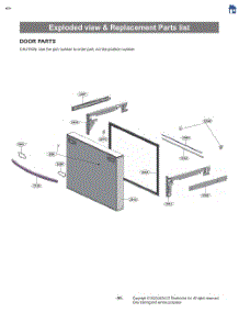 Exploded View & Replacement Parts List parts for Lg Refrigerator LRFLS3206S from AppliancePartsPros.com