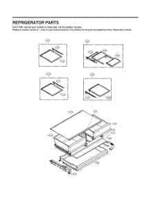 Refrigerator Parts parts for Lg Refrigerator LRFS28XBD from AppliancePartsPros.com