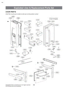 Door Parts parts for Lg Refrigerator LRFS28XBS from AppliancePartsPros.com