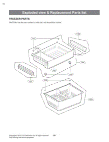 Freezer Parts parts for Lg Refrigerator LRFS28XBS from AppliancePartsPros.com