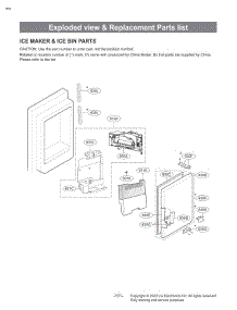 Ice Maker & Ice Bin Parts parts for Lg Refrigerator LRFS28XBS from AppliancePartsPros.com