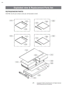 Refrigerator Parts parts for Lg Refrigerator LRFS28XBS from AppliancePartsPros.com