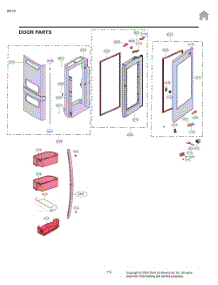 Door Parts parts for Lg Refrigerator LRFVS2503S from AppliancePartsPros.com