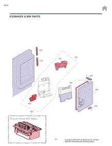 Icemaker & Bin Parts parts for Lg Refrigerator LRFVS2503S from AppliancePartsPros.com