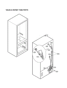 Valve & Water Tube Parts parts for Lg Refrigerator LRFXS2513S/00 from AppliancePartsPros.com