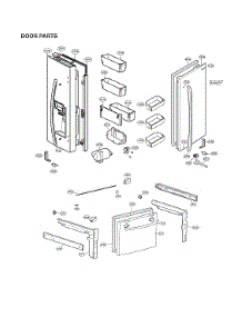 Door Parts parts for Lg Refrigerator LRFXS2513S/00 from AppliancePartsPros.com