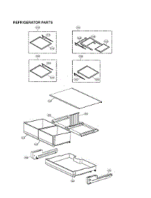 Refrigerator Parts parts for Lg Refrigerator LRFXS2513S/00 from AppliancePartsPros.com