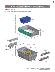 Exploded View & Replacement Parts List parts for Lg Refrigerator LRFXS3106S from AppliancePartsPros.com