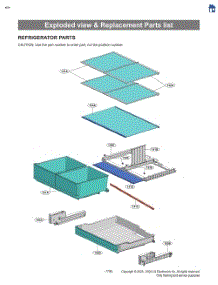 Exploded View & Replacement Parts List parts for Lg Refrigerator LRFXS3106S from AppliancePartsPros.com