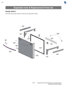 Exploded View & Replacement Parts List parts for Lg Refrigerator LRFXS3106S from AppliancePartsPros.com