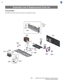 Exploded View & Replacement Parts List parts for Lg Refrigerator LRFXS3106S from AppliancePartsPros.com