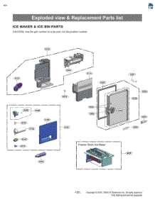 Ice Maker & Ice Bin Parts parts for Lg Refrigerator LRFXS3106S from AppliancePartsPros.com