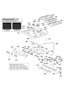 Cooktop Parts parts for Lg Range LRG3091ST/03 from AppliancePartsPros.com