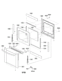 Door Parts parts for Lg Range LRG3091ST/03 from AppliancePartsPros.com