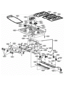 Cooktop Parts parts for Lg Range LRG3193BD from AppliancePartsPros.com