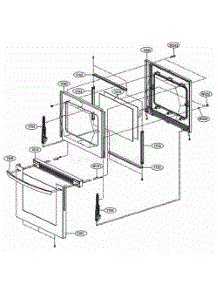 Door Parts parts for Lg Range LRG3193BD from AppliancePartsPros.com