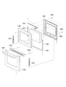 Door Parts parts for Lg Range LRG3193BD/00 from AppliancePartsPros.com