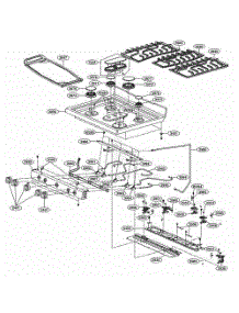 Cooktop Parts parts for Lg Range LRG3193SW from AppliancePartsPros.com