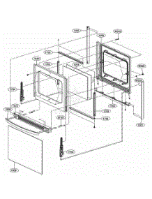 Door Parts parts for Lg Range LRG3193SW from AppliancePartsPros.com