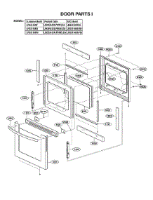 Door Parts parts for Lg Range LRG3194BM/00 from AppliancePartsPros.com