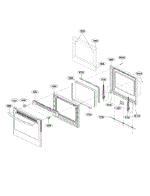 Door Parts parts for Lg Range LRG4111ST from AppliancePartsPros.com