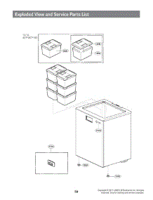 Section 2 parts for Lg Refrigerator LRKNC0505V from AppliancePartsPros.com