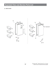 Section 3 parts for Lg Refrigerator LRKNS1400V from AppliancePartsPros.com