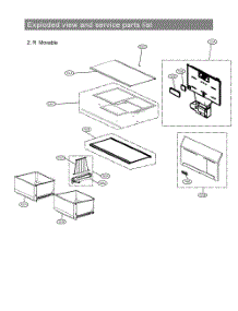 Diagram 2 parts for Lg Refrigerator LRMVC1803S from AppliancePartsPros.com