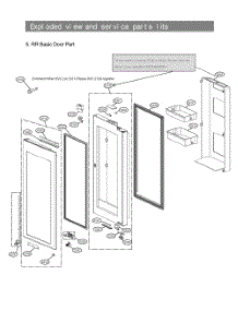 Diagram 5 parts for Lg Refrigerator LRMVC1803S from AppliancePartsPros.com