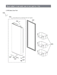 Section 5 parts for Lg Refrigerator LRMXC1803S from AppliancePartsPros.com