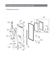 Section 7 parts for Lg Refrigerator LRMXC1803S from AppliancePartsPros.com
