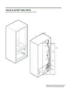 Valve & Water Tube Parts parts for Lg Refrigerator LRMXS3006S from AppliancePartsPros.com