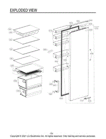 Section 2 parts for Lg Freezer LRONC1404V from AppliancePartsPros.com