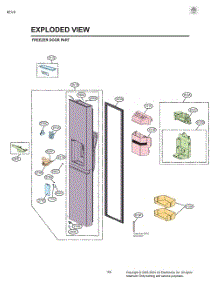 Freezer Door Part parts for Lg Refrigerator LRSOS2706D from AppliancePartsPros.com