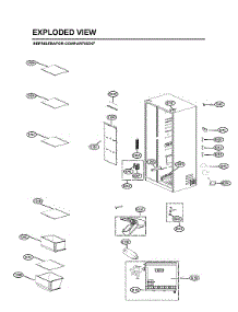 Refrigerator Compartment Parts parts for Lg Refrigerator LRSOS2706D/00 from AppliancePartsPros.com