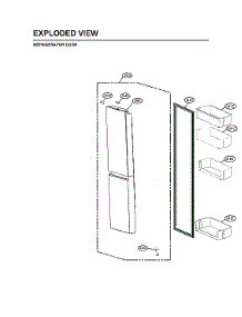 Refrigerator Door Parts parts for Lg Refrigerator LRSOS2706D/00 from AppliancePartsPros.com