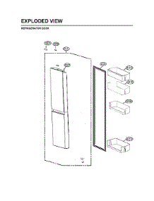 Refrigerator Door Parts parts for Lg Refrigerator LRSOS2706S/00 from AppliancePartsPros.com