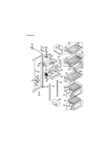 Refrigerator Compartment parts for Lg Refrigerator LRSPC20 from AppliancePartsPros.com