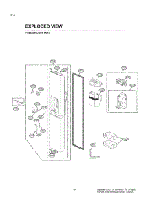 Freezer Door Part parts for Lg Refrigerator LRSVS2706S from AppliancePartsPros.com