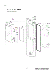 Refrigerator Door parts for Lg Refrigerator LRSVS2706S from AppliancePartsPros.com