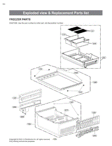 Freezer Parts parts for Lg Refrigerator LRYKC2606S from AppliancePartsPros.com