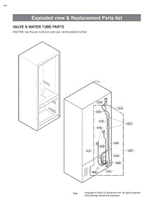 Valve & Water Tube Parts parts for Lg Refrigerator LRYKC2606S from AppliancePartsPros.com
