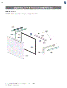 Exploded View & Replacement Parts List parts for Lg Refrigerator LRYXC2606D from AppliancePartsPros.com