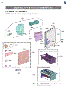 Ice Maker & Ice Bin Parts parts for Lg Refrigerator LRYXC2606D from AppliancePartsPros.com