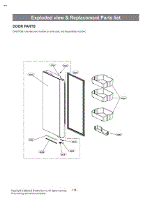 Section 5 parts for Lg Refrigerator LRYXC2606S from AppliancePartsPros.com