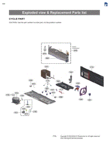 Exploded View & Replacement Parts List parts for Lg Refrigerator LRYXS3106S from AppliancePartsPros.com