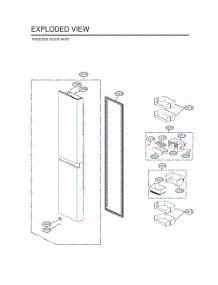 Freezer Door Part parts for Lg Refrigerator LS23C4000V from AppliancePartsPros.com