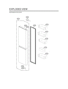 Refrigerator Door parts for Lg Refrigerator LS23C4000V from AppliancePartsPros.com